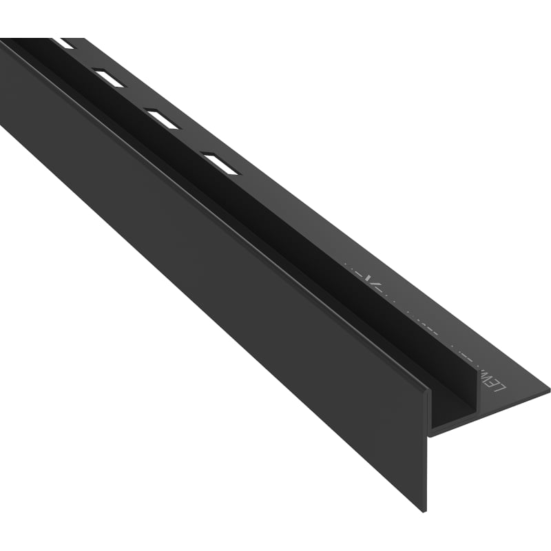 Mexen Line-B moldura de pendiente para vidrio 120 cm izquierda, negra - 187004120L