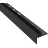 Mexen Line-B listón descendente para vidrio 120 cm izquierdo, negro - 187004120L