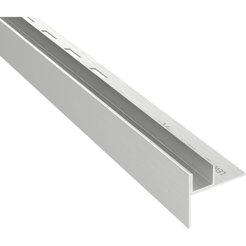 Mexen Line-B laskuinen lista lasille 180 cm vasen, inox - 181004180L
