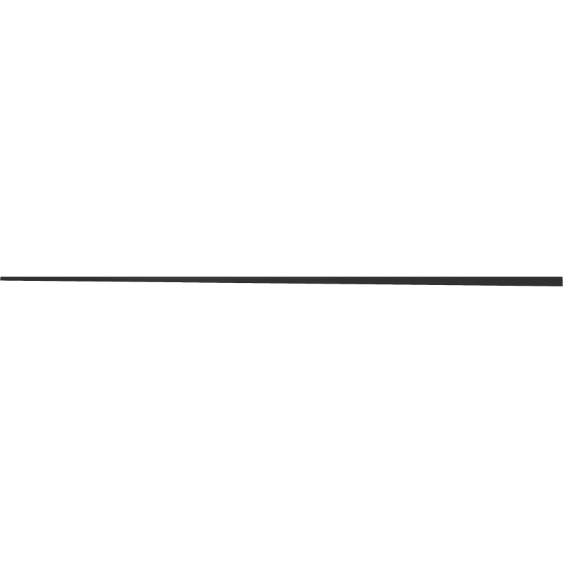 Mexen Line-B Gefälleleiste für Glas 180 cm links, schwarz - 187004180L