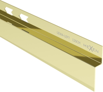 Mexen Line-B moldura inclinada adosada a la pared 120 cm izquierda, dorada - 185002120L
