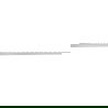 Mexen Line-B plinthe de pente murale 120 cm droite, inox - 181002120R