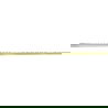 Mexen Line-B wandafwerkingsstrip 120 cm rechts, goud - 185002120R