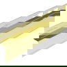 Mexen Line-B Wandabfallleiste 120 cm rechts, gold - 185002120R