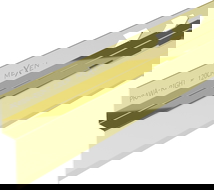 Mexen Line-B nedsänkt vägglist 120 cm höger, guld - 185002120R