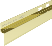 Mexen Line-B sienas slīpā līste 120 cm, labā, zelta - 185002120R