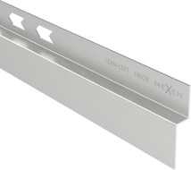 Mexen Line-B listón de pendiente adosado a la pared 180 cm izquierdo, inox - 181002180L