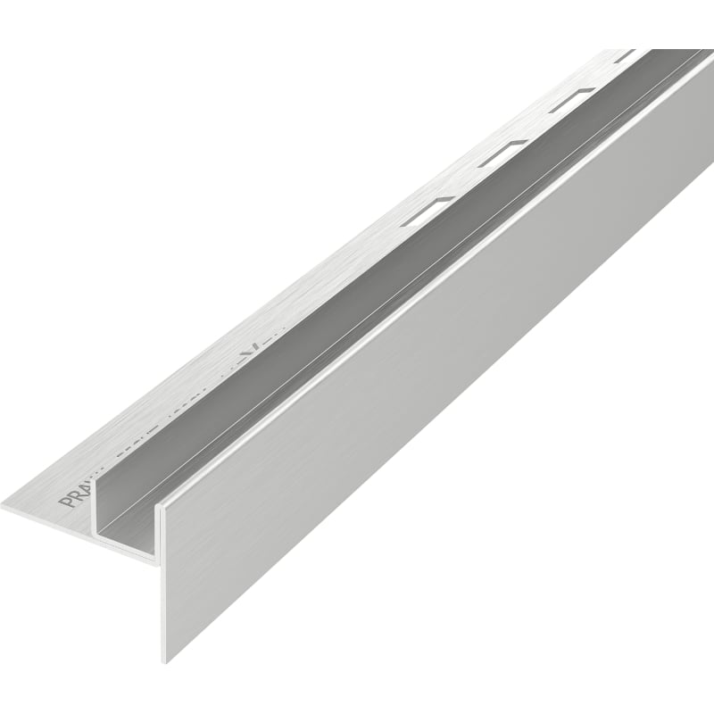 Mexen Line-B Glasklebeliste 180 cm rechts, Inox - 181004180R