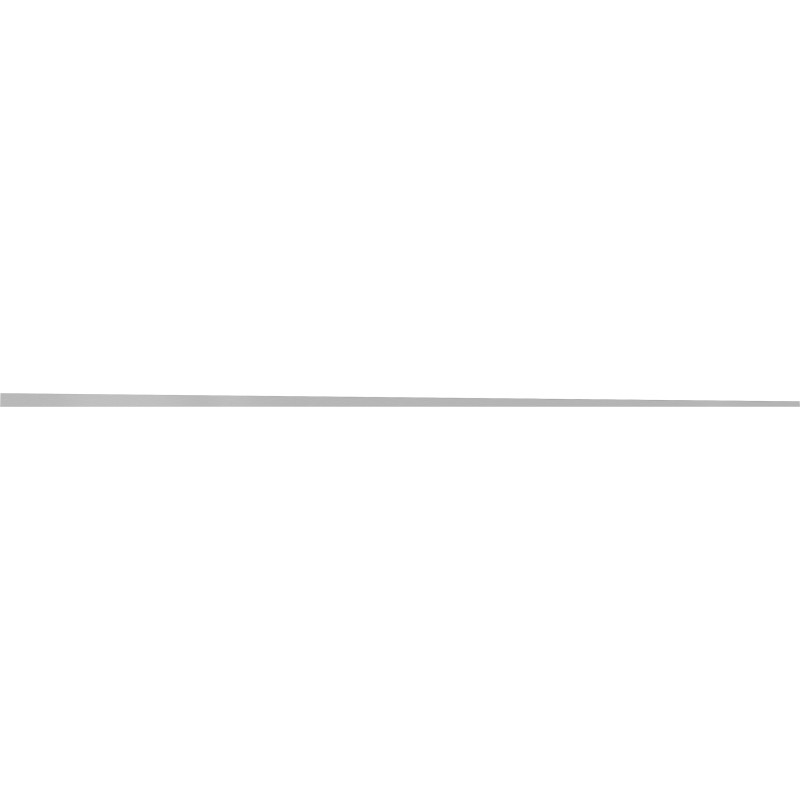 Mexen Line-B listello inclinato per vetro 180 cm destro, inox - 181004180R