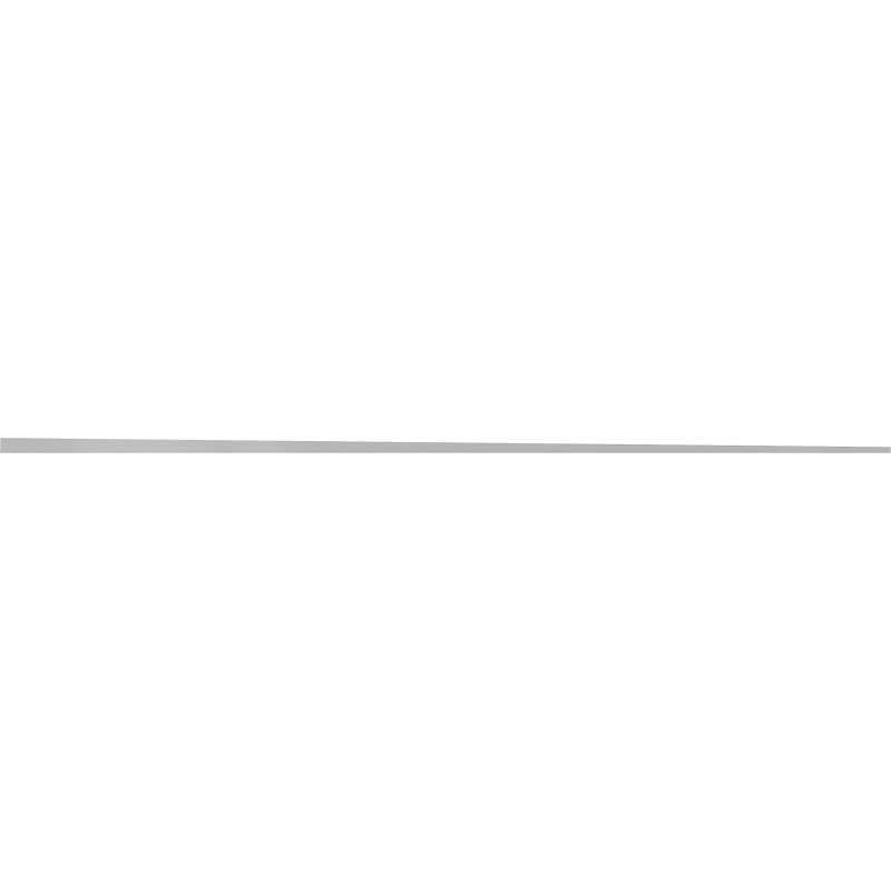 Mexen Line-B perfil de inclinação para vidro 180 cm direito, inox - 181004180R