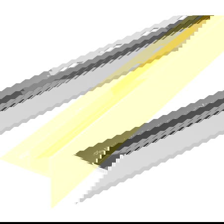 Mexen Line-B Gefälleprofil für Glas 180 cm rechts, gold - 185004180R