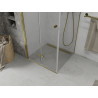 Mexen Lima kokkupandav dušinurk 90 x 90 cm, läbipaistev, kuldne - 856-090-090-50-00