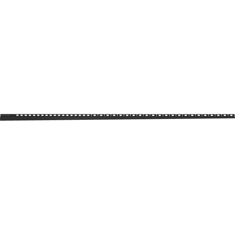 Mexen Line-B zócalo de caída de pared 180 cm derecho, negro - 187002180R