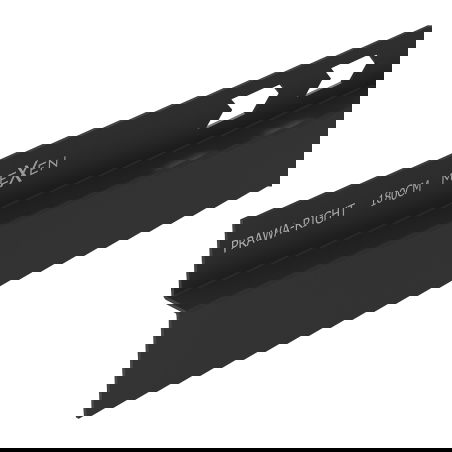 Mexen Line-B sogliola pendente parete 180 cm destra, nero - 187002180R