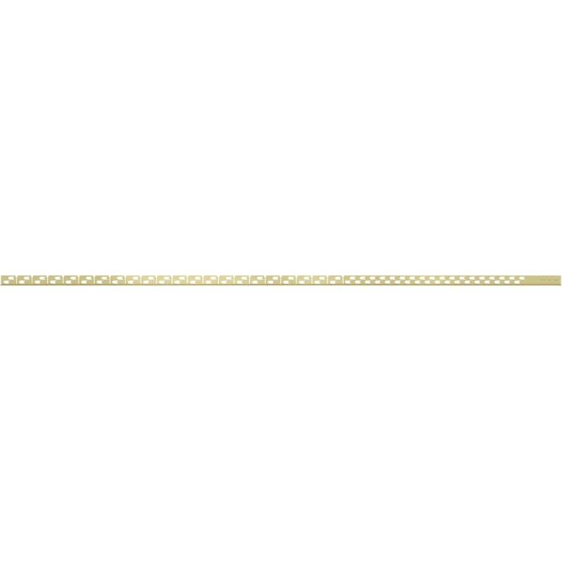 Mexen Line-B floor gradient trim 180 cm left, brushed gold - 185501180L