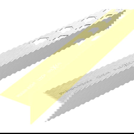 Mexen Line-B vloerafvoerlijst 120 cm rechts, goud geborsteld - 185501120R