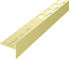 Mexen Line-B vloerafvoerlijst 180 cm rechts, goud geborsteld - 185501180R