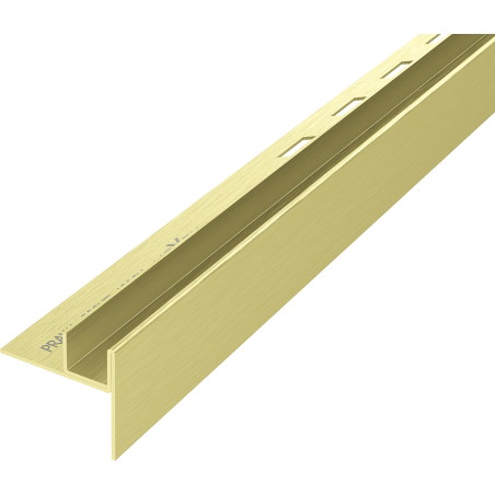 Mexen Line-B regleta de pendiente para vidrio de 120 cm derecha, cepillado dorado - 185504120R