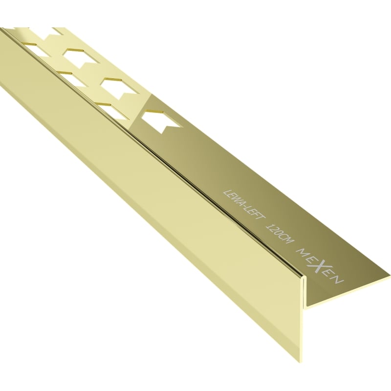 Mexen Line-B Bodenablaufliste 120 cm links, gold - 185001120L
