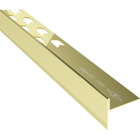 Mexen Line-B rodapé inclinado de chão 120 cm esquerdo, dourado - 185001120L