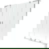 Mexen Velar L Duo Badewannenwand 2-flügelig verschiebbar 140 x 150 cm, transparent, chrom - 896-140-003-02-01