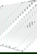 Mexen Velar L Duo paravent de baignoire à 2 volets coulissants 140 x 150 cm, transparent, chromé - 896-140-003-02-01