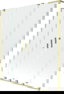 Mexen Velar L Divu daļu bīdāmās vannas nodalījuma durvis, 140 x 150 cm, caurspīdīgas, matēti zelta - 896-140-003-02-55