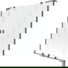 Mexen Velar L Duo Badewannenabtrennung 2-flügelig verschiebbar 140 x 150 cm, transparent, gun metal - 896-140-003-02-95
