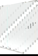 Mexen Velar L Duo pare-douche baignoire 2 volets coulissants 140 x 150 cm, transparent, nickel brossé - 896-140-003-02-97