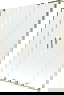 Mexen Velar L Duo badwand-douchezijdeling Deur 2-delig schuifbaar 160 x 150 cm, transparant, goud - 896-160-003-02-50