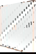 Mexen Velar L Duebel Nidderschlagwand 2-flillege rutscheg 160 x 150 cm, transparent, rose Gold - 896-160-003-02-60