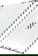 Mexen Velar L Duo Duschabtrennung, 2-flügelig, verschiebbar, 160 x 150 cm, transparent, gun gray gebürstet - 896-160-003-02-66