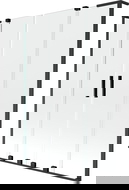 Mexen Velar L Duo ecrã de chuveiro de 2 painéis deslizantes 160 x 150 cm, transparente, preto - 896-160-003-02-70