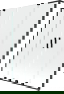 Mexen Velar L Duo mampara de bañera corredera de 2 hojas 160 x 150 cm, transparente, negro - 896-160-003-02-70