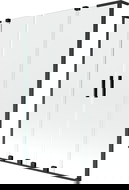 Mexen Velar L Duo shower screen 2-panel sliding 160 x 150 cm, transparent, black - 896-160-003-02-70