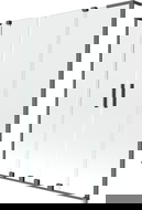 Mexen Velar L Duo Kylpyammeen suojaseinä, 2-osainen liukuva, 160 x 150 cm, läpinäkyvä, gun metal - 896-160-003-02-95