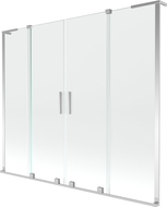 Mexen Velar L Duo pantalla de bañera corredera de 2 hojas 170 x 150 cm, transparente, cromo - 896-170-003-02-01