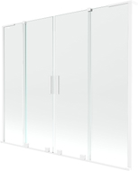 Mexen Velar L Duo vannisein 2-osaline lükanduks 170 x 150 cm, läbipaistev, valge - 896-170-003-02-20