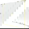 Mexen Velar L Duo Badewannenabtrennung 2-flügelig verschiebbar 170 x 150 cm, transparent, gebürstetes Gold - 896-170-003-02-55