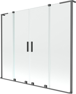 Mexen Velar L Duo badwand 2-delige schuifwand 170 x 150 cm, transparant, gun metal - 896-170-003-02-95