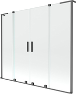 Mexen Velar L Paroi de baignoire Duo 2 battants coulissants 170 x 150 cm, transparent, gun metal - 896-170-003-02-95