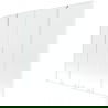 Mexen Velar L Duo badwand scherm 2-delig schuifbaar 200 x 150 cm, transparant, wit - 896-200-003-02-20
