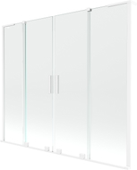 Mexen Velar L Duo vanniparavann kahe tiivaga lükand 200 x 150 cm, läbipaistev, valge - 896-200-003-02-20