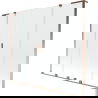 Mexen Velar L Duo Badewannenabtrennung 2-flügelig verschiebbar 200 x 150 cm, transparent, Roségold - 896-200-003-02-60