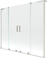 Mexen Velar L Duo 2-panel sliding bathtub screen 200 x 150 cm, transparent, brushed nickel - 896-200-003-02-97