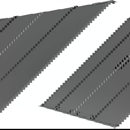 Mexen Velar L Duo Badewannen-Faltwand, 2-flügelig, 180 x 150 cm, Graphit, Gun Metal - 896-180-003-42-95
