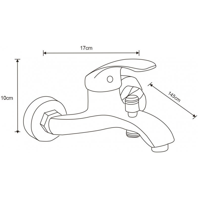 Mexen Fabia R05 kadna pipa z setom za prhanje, črna - 74653R05-70