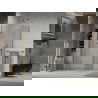 Mexen Lima faltbare Duschkabine 100 x 100 cm, transparent, gold - 856-100-100-50-00