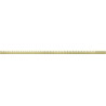 Mexen Line-B calha declive para vidro 120 cm esquerda, escova dourada - 185504120L