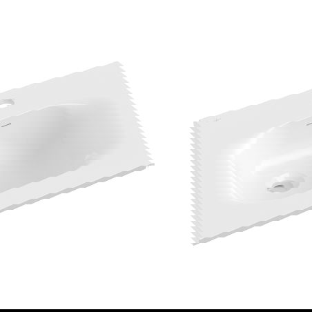 Mexen Vela lavabo encastré dans le plan 46 x 46,5 cm, blanc brillant - 25234500